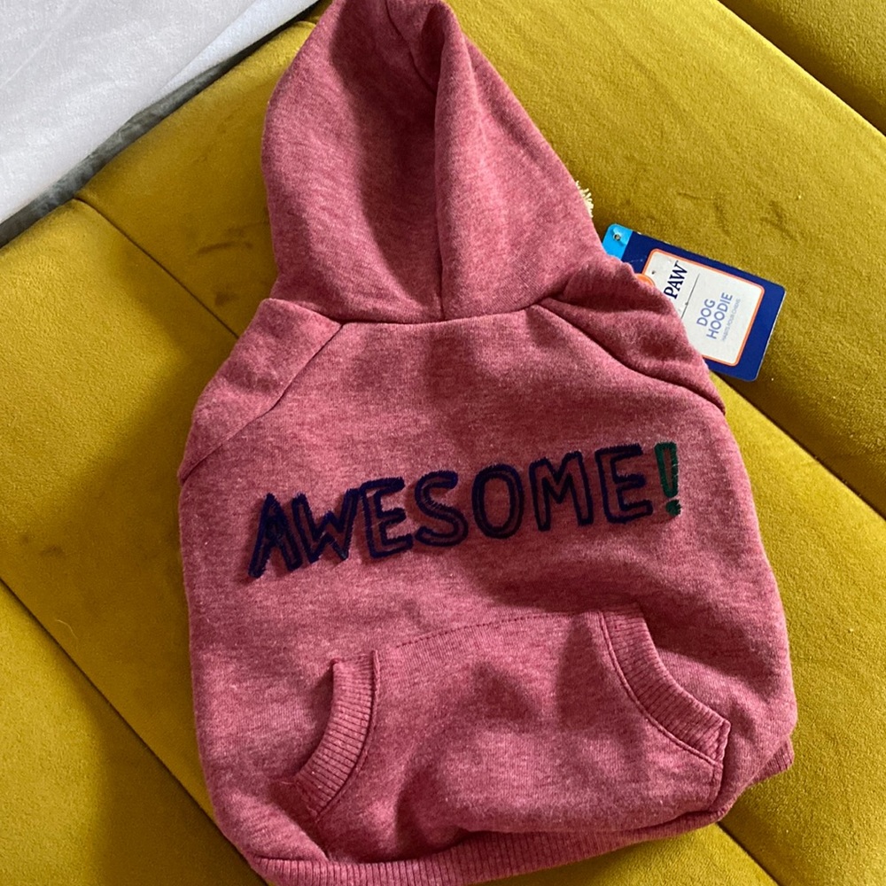 Top Paw “Awesome” dog hoodie Sz Small NWT